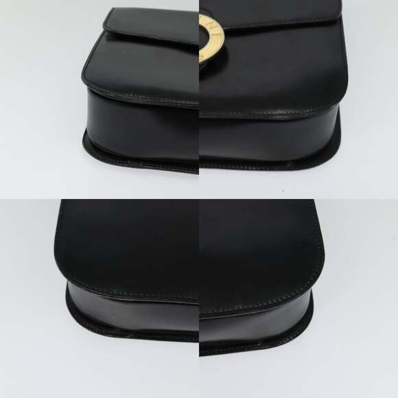 CELINE Hand Bag Leather Black Gold - Picture 10 of 12